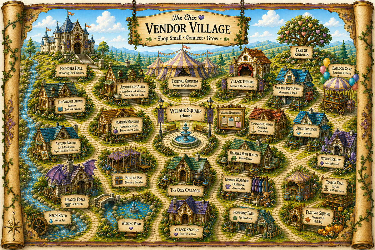 Interactive map of The Chix Vendor Village